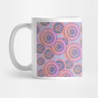 Abstraction Strange Slices Lilac Orange Mug